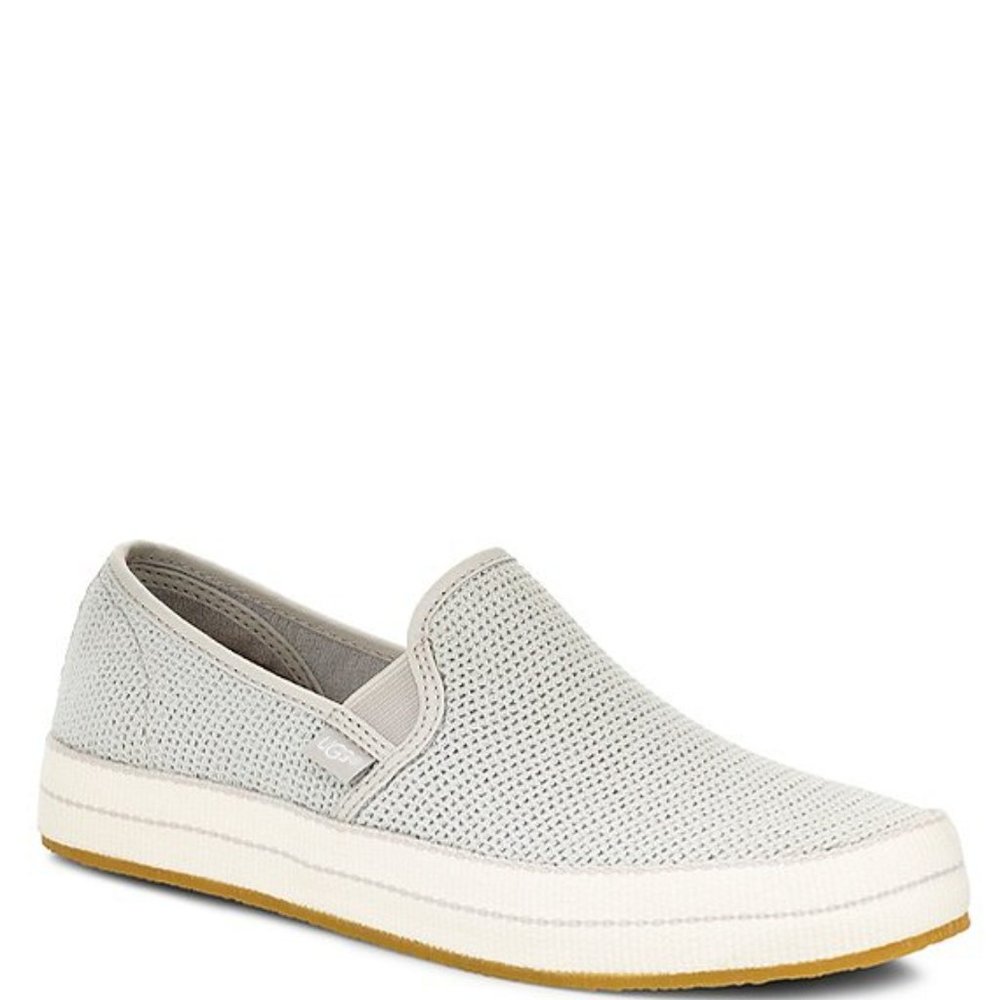 NEW UGG WOMENS BREN CANVAS SNEAKERS GREY VIOLET - Picture 1 of 8